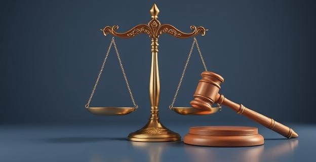 Imagen de una balanza de justicia con un martillo de juez al lado, simbolizando la reforma judicial y la importancia de la independencia en la administración de justicia.