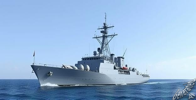 Un buque de la Armada española con armamento israelí en la costa de Gaza