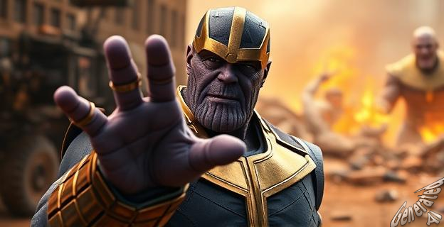Josh Brolin como Thanos en una escena de 